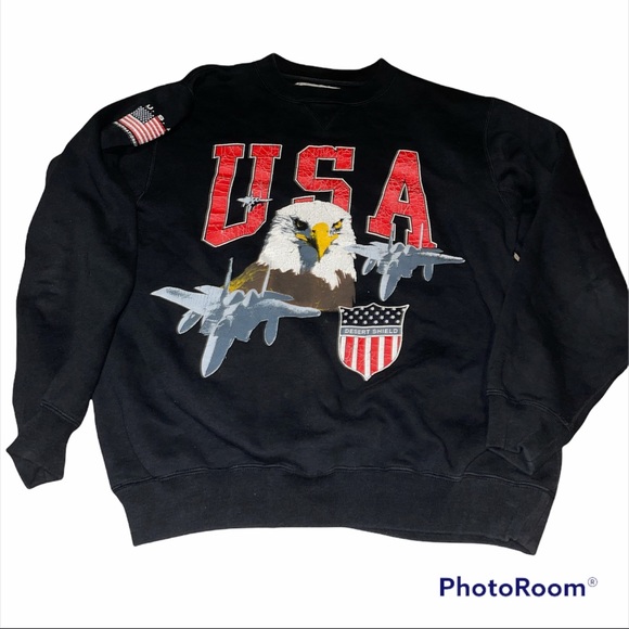 Other - Vintage desert desert shield  storm USA sweat shirt men’s medium